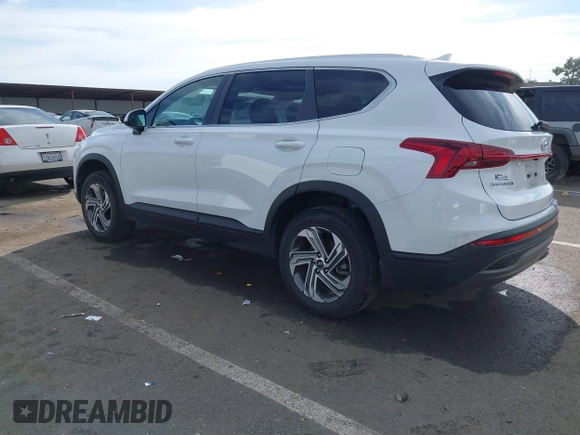 2023 Hyundai Santa Fe SE with VIN 5NMS1DAJ1PH562651, listed as a IAAI auction lot 41566367 with 34,881 mi miles. Bid and sale history available at carsss.com. Image 3.