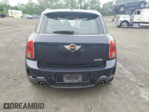 2013 MINI Countryman S ALL4 with VIN WMWZC5C56DWP30689, listed as a Copart auction lot 59680895 with 80,766 mi miles and Salvage title. Bid and sale history available at DreamBid. Image 6.