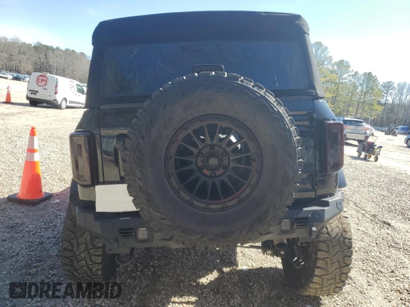 2022 Ford Bronco with VIN 1FMEE5BPXNLB48396, listed as a Copart auction lot 45375945 with 23,960 mi miles and Salvage title. Bid and sale history available at DreamBid. Image 6.