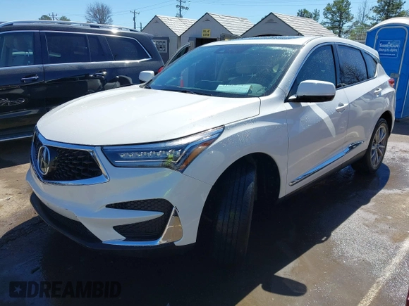2020 Acura RDX Technology with VIN 5J8TC2H53LL033188, listed as a IAAI auction lot 41820947 with 55,488 mi miles and . Bid and sale history available at DreamBid. Image 2.