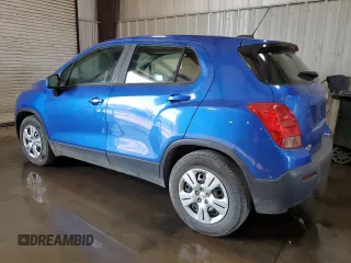 2016 Chevrolet Trax LS with VIN KL7CJKSB5GB614753, listed as a Copart auction lot 48830165 with 185,951 mi miles and Clean Title. Bid and sale history available at carsss.com. Image 2.