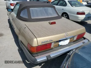 1987 Mercedes-Benz 560 with VIN WDBBA48D3HA058841, listed as a Copart auction lot 76201444 with 143,825 mi miles and Salvage Title. Bid and sale history available at carsss.com. Image 6.