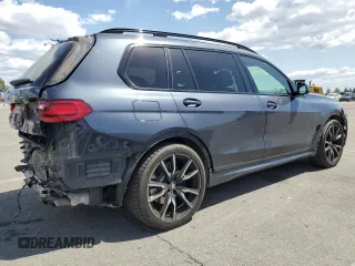 2019 BMW X7 xDrive50i with VIN 5UXCX4C59KLS38632, listed as a Copart auction lot 51963025 with 56,346 mi miles and Salvage Title. Bid and sale history available at carsss.com. Image 3.