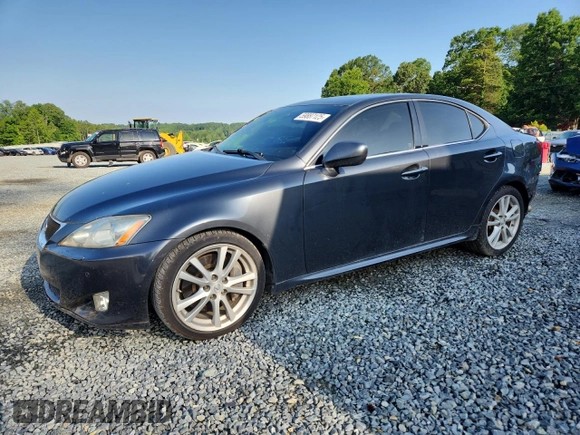 2007 Lexus IS 350 with VIN JTHBE262975014988, listed as a Copart auction lot 59887125 with 135,686 mi miles and Salvage title. Bid and sale history available at DreamBid. Image 1.