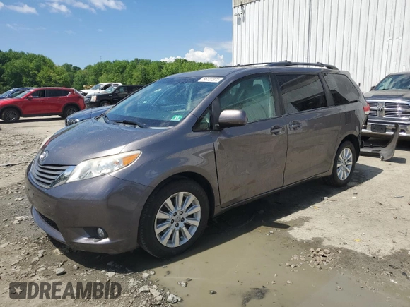 2014 Toyota Sienna Limited with VIN 5TDDK3DC5ES083477, listed as a Copart auction lot 56127375 with 131,560 mi miles and Salvage title. Bid and sale history available at DreamBid. Image 1.