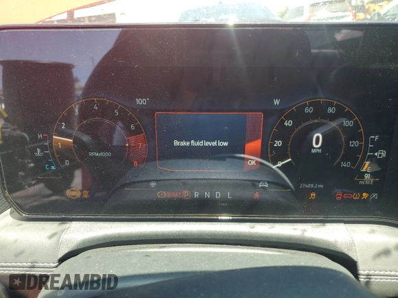 2024 Ford Mustang EcoBoost with VIN 1FA6P8TH5R5133459, listed as a Copart auction lot 61395845 with 27,489 mi miles and Salvage title. Bid and sale history available at DreamBid. Image 9.