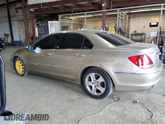 2006 Acura RL with VIN JH4KB16546C001377, listed as a Copart auction lot 48790805 with 142,052 mi miles and Salvage Title. Bid and sale history available at DreamBid. Image 2.