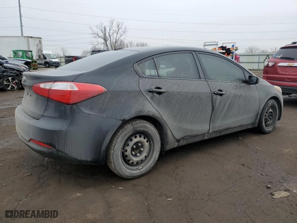 2015 Kia Forte LX with VIN KNAFK4A61F5391702, listed as a Copart auction lot 86034544 with 183,149 mi miles and Salvage Title. Bid and sale history available at carsss.com. Image 3.