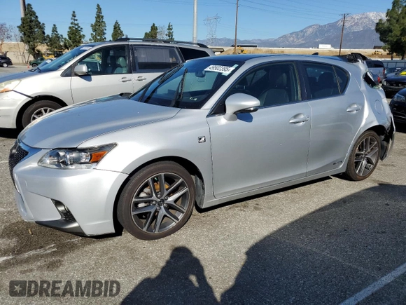 2015 Lexus CT 200h z VIN JTHKD5BH5F2241285, wystawiony jako Copart lot #49502395 z przebiegiem Nie podano mil oraz Szkoda całkowita • Salvage title. Historia ofert i sprzedaży dostępna na DreamBid. Obrazek 1.