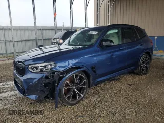 2020 BMW X3 M Competition with VIN 5YMTS0C08L9B18004, listed as a Copart auction lot 46493145 with 0 mi miles and Salvage Title. Bid and sale history available at carsss.com. Image 1.