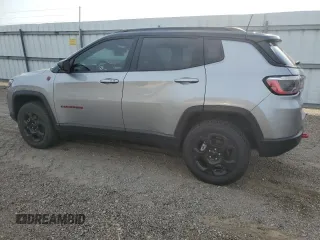 2023 Jeep Compass Trailhawk with VIN 3C4NJDDN8PT525773, listed as a Copart auction lot 54532235 with 20,586 mi miles and Salvage title. Bid and sale history available at DreamBid. Image 2.