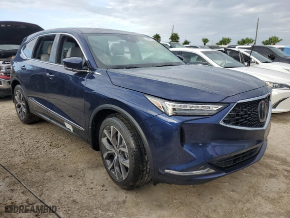 2024 Acura MDX w/Technology Package with VIN 5J8YD9H44RL007954, listed as a Copart auction lot 74457754 with 3,148 mi miles and Non Repairable. Bid and sale history available at carsss.com. Image 4.