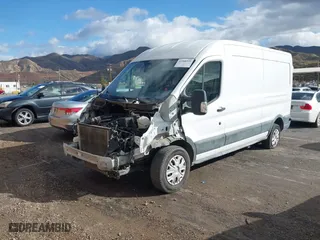 2017 Ford Transit Van with VIN 1FTBW2CG9HKA93855, listed as a IAAI auction lot 41588359 with 136,885 mi miles. Bid and sale history available at carsss.com. Image 17.