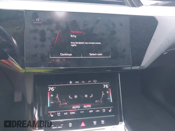 2022 Audi e-tron Premium Plus with VIN WA1LAAGE5NB022695, listed as a IAAI auction lot 41181338 with 14,711 mi miles and . Bid and sale history available at DreamBid. Image 19.