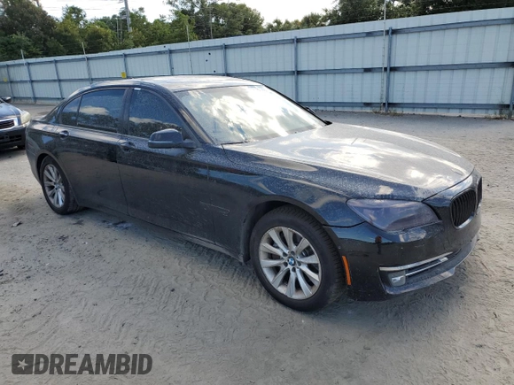 2015 BMW 7 Series 740Li with VIN WBAYE4C58FD138919, listed as a Copart auction lot 69409074 with 145,549 mi miles and Salvage Title. Bid and sale history available at DreamBid. Image 4.
