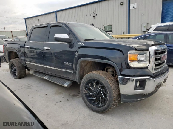 2014 GMC Sierra 1500 SLT with VIN 3GTU2VECXEG568352, listed as a Copart auction lot 50793195 with 112,776 mi miles and Salvage Title. Bid and sale history available at carsss.com. Image 4.