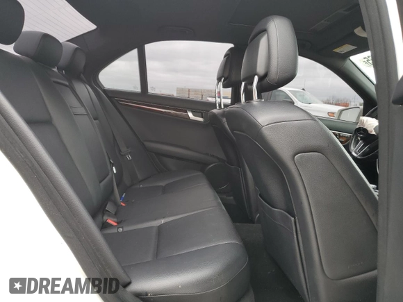 2012 Mercedes-Benz C 300 Sport with VIN WDDGF8BB5CR206561, listed as a Copart auction lot 51361165 with 97,539 mi miles and Salvage Title. Bid and sale history available at DreamBid. Image 10.