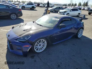 2023 Toyota GR86 with VIN JF1ZNBC19P8754136, listed as a Copart auction lot 81599794 with 17,905 mi miles and Salvage Title. Bid and sale history available at carsss.com. Image 1.