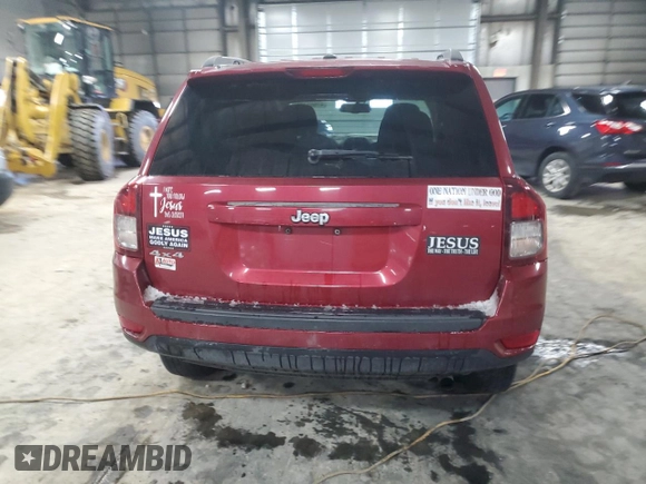 2017 Jeep Compass 75th Anniversary Edition with VIN 1C4NJDBB1HD154231, listed as a Copart auction lot 47603475 with 95,202 mi miles and Salvage Title. Bid and sale history available at carsss.com. Image 6.