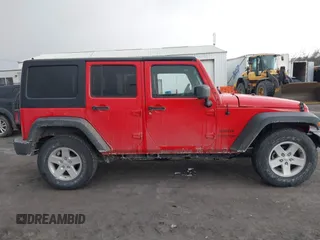 2018 Jeep Wrangler JK Unlimited Sport with VIN 1C4BJWDG0JL807344, listed as a IAAI auction lot 41440494 with 46,300 mi miles. Bid and sale history available at carsss.com. Image 13.