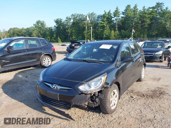 2013 Hyundai Accent GS with VIN KMHCT5AE7DU083576, listed as a IAAI auction lot 42693108 with 100,741 mi miles and . Bid and sale history available at DreamBid. Image 2.