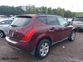 2006 Nissan Murano SL with VIN JN8AZ08T56W409775, listed as a IAAI auction lot 41930473 with 263,551 mi miles. Bid and sale history available at carsss.com. Image 4.