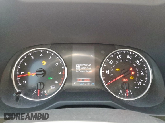 2022 Toyota RAV4 XLE Premium with VIN 2T3C1RFV7NW234284, listed as a Copart auction lot 57142325 with 21,580 mi miles and Salvage title. Bid and sale history available at DreamBid. Image 9.