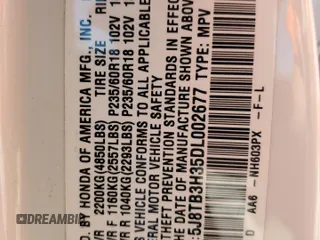 2013 Acura RDX with VIN 5J8TB3H35DL002677, listed as a Copart auction lot 56679185 with 204,398 mi miles and Salvage title. Bid and sale history available at DreamBid. Image 12.