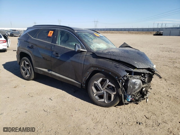 2022 Hyundai Tucson Hybrid Limited with VIN KM8JECA10NU033798, listed as a Copart auction lot 59301234 with 0 mi miles and Salvage Title. Bid and sale history available at carsss.com. Image 4.