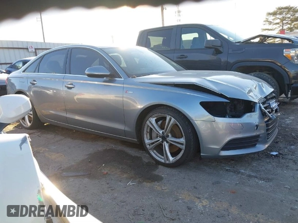 2012 Audi A6 3.0T Premium Plus with VIN WAUGGAFC6CN108855, listed as a IAAI auction lot 41328750 with 136,298 mi miles. Bid and sale history available at carsss.com. Image 1.