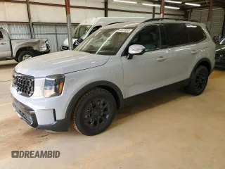 2025 Kia Telluride SX X-Line with VIN 5XYP5DGC2SG591453, listed as a Copart auction lot 55469695 with 4,027 mi miles and Salvage title. Bid and sale history available at DreamBid. Image 1.