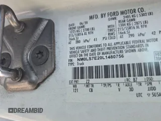 2020 Ford Transit Connect XL with VIN NM0LS7E20L1480756, listed as a IAAI auction lot 42511198 with 84,530 mi miles and . Bid and sale history available at DreamBid. Image 24.