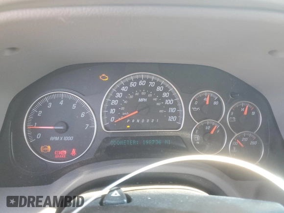 2007 GMC Envoy Denali with VIN 1GKES63M172227637, listed as a Copart auction lot 49858135 with 198,736 mi miles and Salvage Title. Bid and sale history available at carsss.com. Image 9.