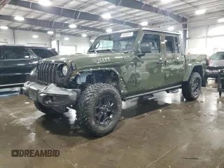 2021 Jeep Gladiator Willys z VIN 1C6HJTAG4ML615353, wystawiony jako Copart lot #59330675 z przebiegiem 40 353 mil mil oraz Szkoda całkowita • Salvage title. Historia ofert i sprzedaży dostępna na DreamBid. Obrazek 1.