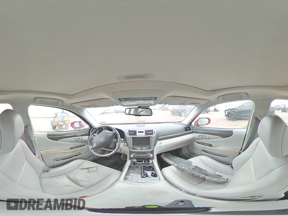 2011 Lexus LS 460 with VIN JTHCL5EF6B5012415, listed as a Copart auction lot 57467955 with Not provided miles and Salvage title. Bid and sale history available at DreamBid. Image 14.
