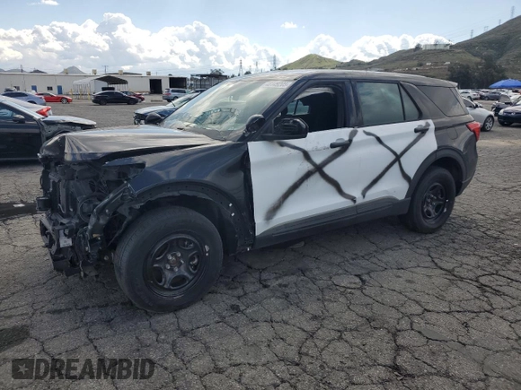 2020 Ford Police Interceptor Utility z VIN 1FM5K8AW9LGB43845, wystawiony jako Copart lot #48149205 z przebiegiem Nie podano mil oraz Czysty tytuł • Clean title. Historia ofert i sprzedaży dostępna na DreamBid. Obrazek 1.