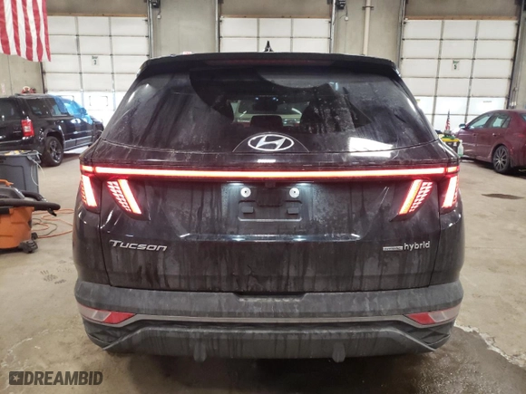 2022 Hyundai Tucson Hybrid SEL Convenience with VIN KM8JFCA11NU026436, listed as a Copart auction lot 44346485 with 55,523 mi miles and Salvage Title. Bid and sale history available at carsss.com. Image 6.