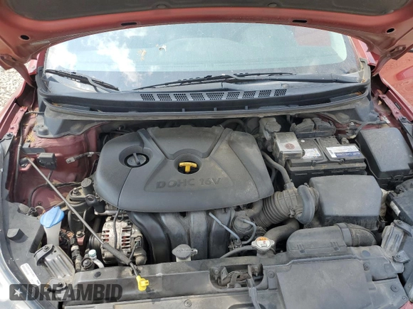 2014 Hyundai Elantra SE with VIN 5NPDH4AE4EH481375, listed as a Copart auction lot 58931095 with 187,303 mi miles and Salvage title. Bid and sale history available at DreamBid. Image 11.