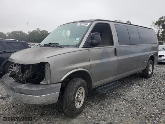 2010 Chevrolet Express Passenger LT with VIN 1GA2G1DG9A1135550, listed as a Copart auction lot 79541594 with 0 mi miles and Salvage Title. Bid and sale history available at carsss.com. Image 1.