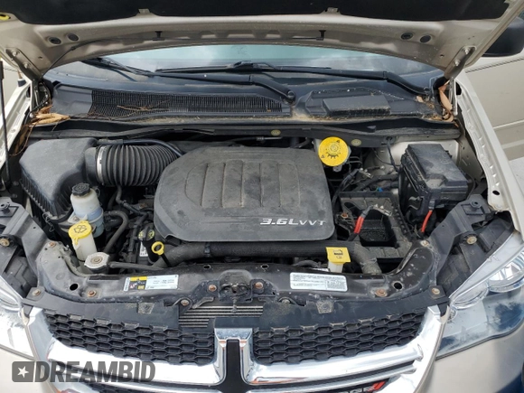 2015 Dodge Grand Caravan SE with VIN 2C4RDGBGXFR613918, listed as a Copart auction lot 55146355 with Not Provided miles and Salvage Title. Bid and sale history available at DreamBid. Image 12.