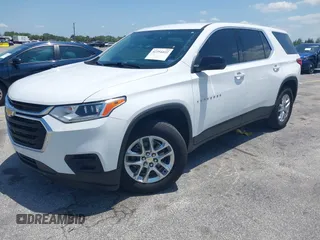 2021 Chevrolet Traverse LS with VIN 1GNERFKWXMJ201136, listed as a IAAI auction lot 42254422 with 50,663 mi miles and . Bid and sale history available at DreamBid. Image 19.