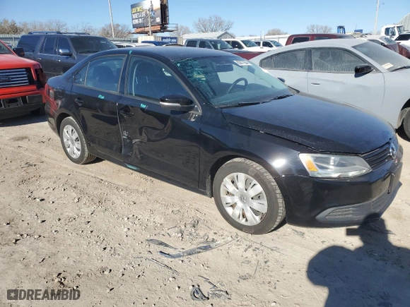 2012 Volkswagen Jetta Sedan SE PZEV with VIN 3VWDP7AJ6CM116086, listed as a Copart auction lot 83877054 with NaN miles and Salvage Title. Bid and sale history available at carsss.com. Image 4.