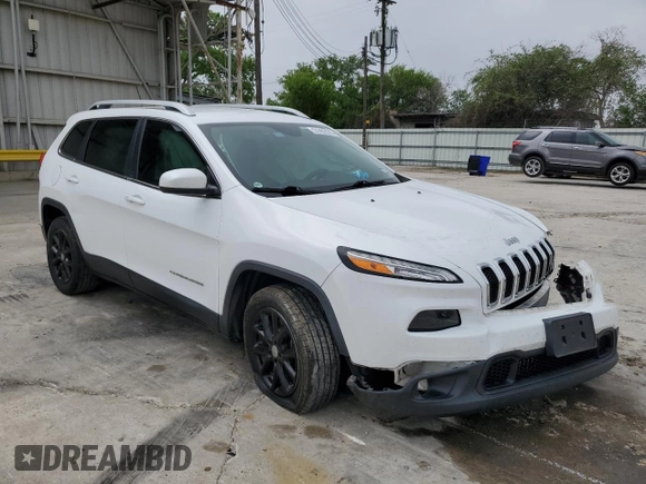 2018 Jeep Cherokee Latitude Plus with VIN 1C4PJLLB3JD542598, listed as a Copart auction lot 51482035 with 76,543 mi miles and Salvage Title. Bid and sale history available at DreamBid. Image 4.