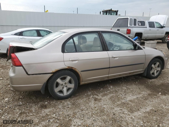 2002 Honda Civic DX with VIN 2HGES16442H905101, listed as a Copart auction lot 64487034 with 300,912 mi miles and Salvage Title. Bid and sale history available at carsss.com. Image 3.