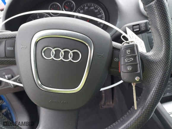 2008 Audi A3 with VIN WAUHF78P78A106654, listed as a IAAI auction lot 41626185 with 111,079 mi miles. Bid and sale history available at carsss.com. Image 11.
