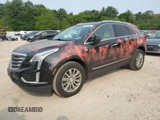2017 Cadillac XT5 Luxury AWD with VIN 1GYKNDRS9HZ320098, listed as a Copart auction lot 59032495 with 114,407 mi miles and Salvage title. Bid and sale history available at DreamBid. Image 1.