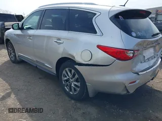 2015 Infiniti QX60 with VIN 5N1AL0MM8FC556374, listed as a IAAI auction lot 41931000 with 136,912 mi miles and . Bid and sale history available at DreamBid. Image 3.