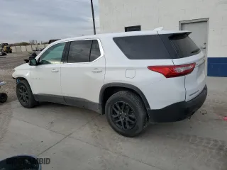 2021 Chevrolet Traverse LS with VIN 1GNEVFKW7MJ169211, listed as a Copart auction lot 43539175 with 104,534 mi miles and Salvage Title. Bid and sale history available at carsss.com. Image 2.