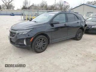 2023 Chevrolet Equinox RS with VIN 3GNAXWEG4PL196859, listed as a Copart auction lot 49672155 with 44,872 mi miles and Salvage title. Bid and sale history available at DreamBid. Image 1.
