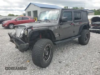 2016 Jeep Wrangler Unlimited Sahara z VIN 1C4BJWEG5GL262250, wystawiony jako Copart lot #61479325 z przebiegiem 65 298 mil mil oraz Szkoda całkowita • Salvage title. Historia ofert i sprzedaży dostępna na DreamBid. Obrazek 1.